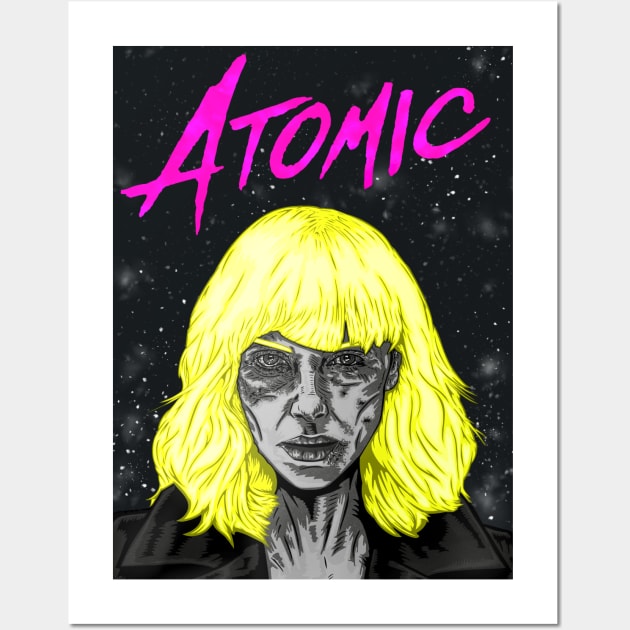 Atomic Blonde Wall Art by gubbydesign